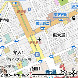 株式会社日本旅行　新潟仕入販売センター周辺の地図