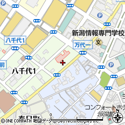 新潟きもの学院周辺の地図