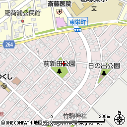 前新田公園トイレ周辺の地図