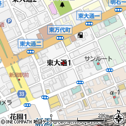 ＰＥＮ新潟市中央区東大通１丁目パーキング周辺の地図