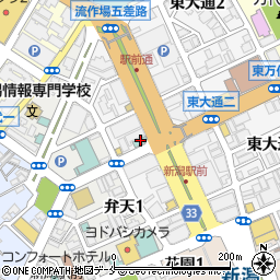 博多もつ処 浜や 新潟駅前店周辺の地図
