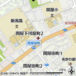 新潟県新潟市中央区関屋下川原町2丁目34周辺の地図