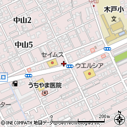 ほっともっと新潟中山店周辺の地図