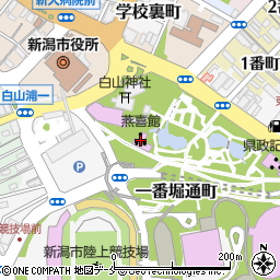 燕喜館周辺の地図