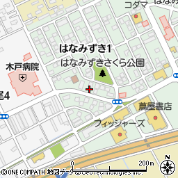 新潟県新潟市東区はなみずき1丁目15-33周辺の地図