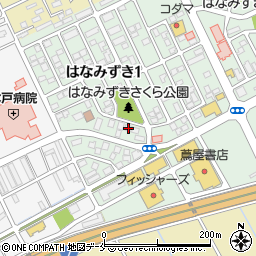 新潟県新潟市東区はなみずき1丁目15-19周辺の地図