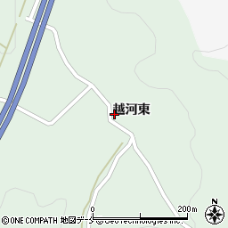 宮城県白石市越河東36周辺の地図