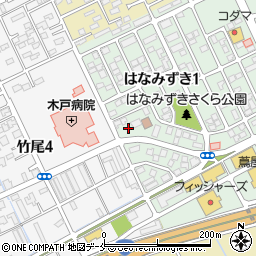 新潟県新潟市東区はなみずき1丁目15-40周辺の地図