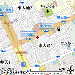 紅虎餃子房 新潟店周辺の地図