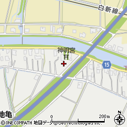新潟県新潟市北区下土地亀1118周辺の地図