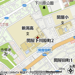 新潟県立　新潟高等学校体育教員室周辺の地図