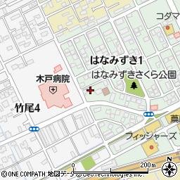 新潟県新潟市東区はなみずき1丁目15-3周辺の地図