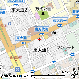 大光銀行新潟駅前支店周辺の地図