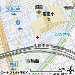 新潟県新潟市中央区鏡が岡周辺の地図