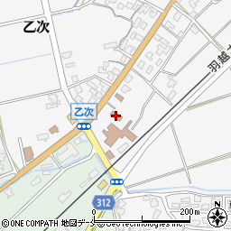 乙次集落開発センター周辺の地図