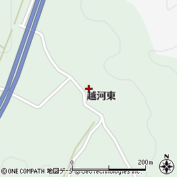 宮城県白石市越河東34周辺の地図