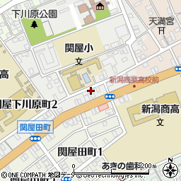 新潟県新潟市中央区関屋下川原町2丁目12周辺の地図