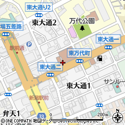 リパーク新潟中央郵便局第１駐車場周辺の地図