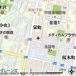 田中理容店周辺の地図