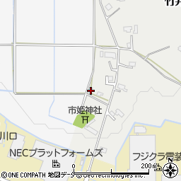 山形県米沢市竹井129-3周辺の地図