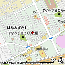 新潟県新潟市東区はなみずき1丁目13周辺の地図