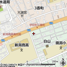 セブンイレブン新潟白山浦２丁目店周辺の地図