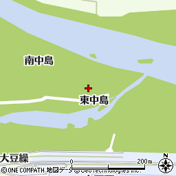 宮城県伊具郡丸森町舘矢間舘山東中島周辺の地図