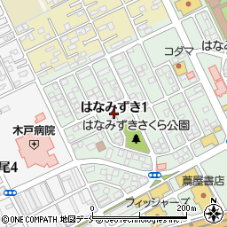 〒950-0893 新潟県新潟市東区はなみずきの地図