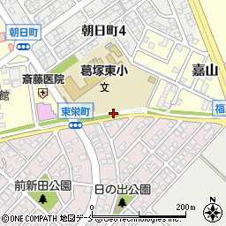 葛塚東部緑道トイレ周辺の地図