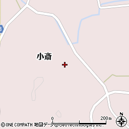 宮城県伊具郡丸森町小斎八幡田周辺の地図