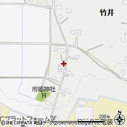 山形県米沢市竹井115-1周辺の地図