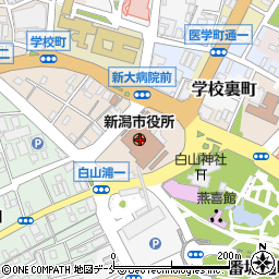 新潟市周辺の地図