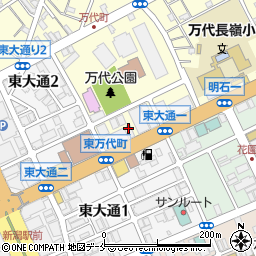 新潟県新潟市中央区東万代町1周辺の地図
