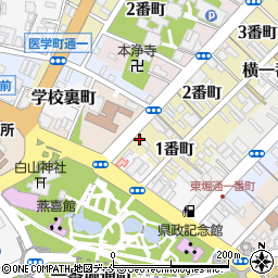 新潟県新潟市中央区西堀前通（１番町）周辺の地図