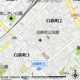 新潟県新潟市北区白新町周辺の地図