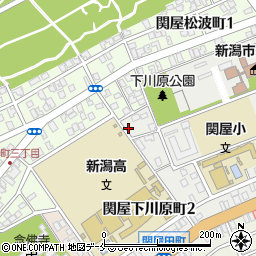 新潟県新潟市中央区関屋下川原町2丁目31周辺の地図