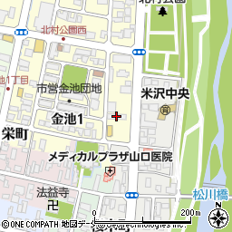 株式会社吉運堂米沢店周辺の地図