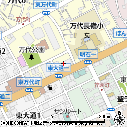 新潟県新潟市中央区東万代町2周辺の地図
