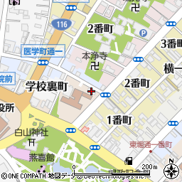 県弁護士会館周辺の地図