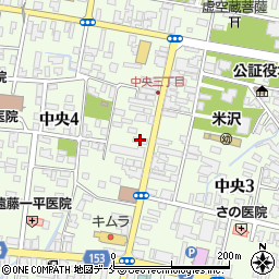 明治安田生命保険米沢営業所周辺の地図
