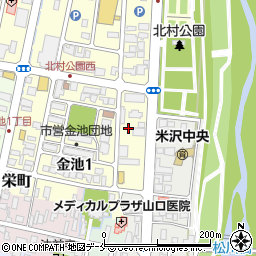 米沢小売酒販組合周辺の地図