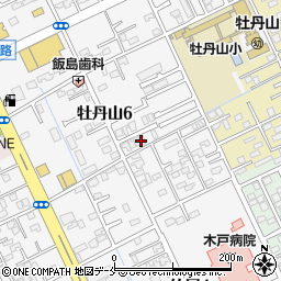 新潟県新潟市東区牡丹山6丁目12周辺の地図