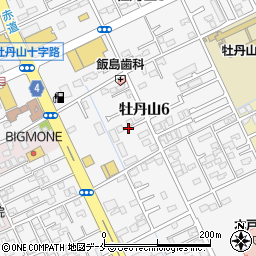 新潟県新潟市東区牡丹山6丁目9周辺の地図