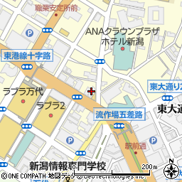 秋田銀行新潟支店周辺の地図