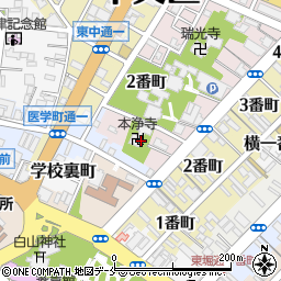 新潟県新潟市中央区西堀通（１番町）周辺の地図