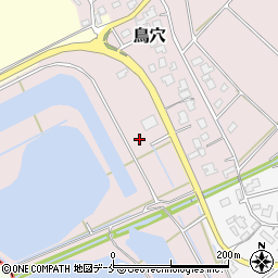 新潟県新発田市鳥穴周辺の地図