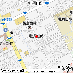 新潟県新潟市東区牡丹山6丁目周辺の地図