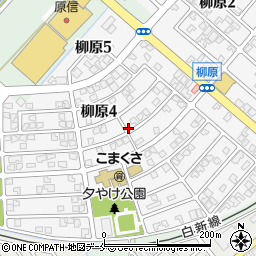 新潟県新潟市北区柳原周辺の地図