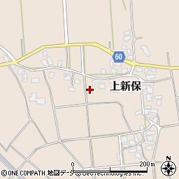 新潟県新発田市上新保324周辺の地図