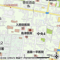 山形地方裁判所米沢支部周辺の地図